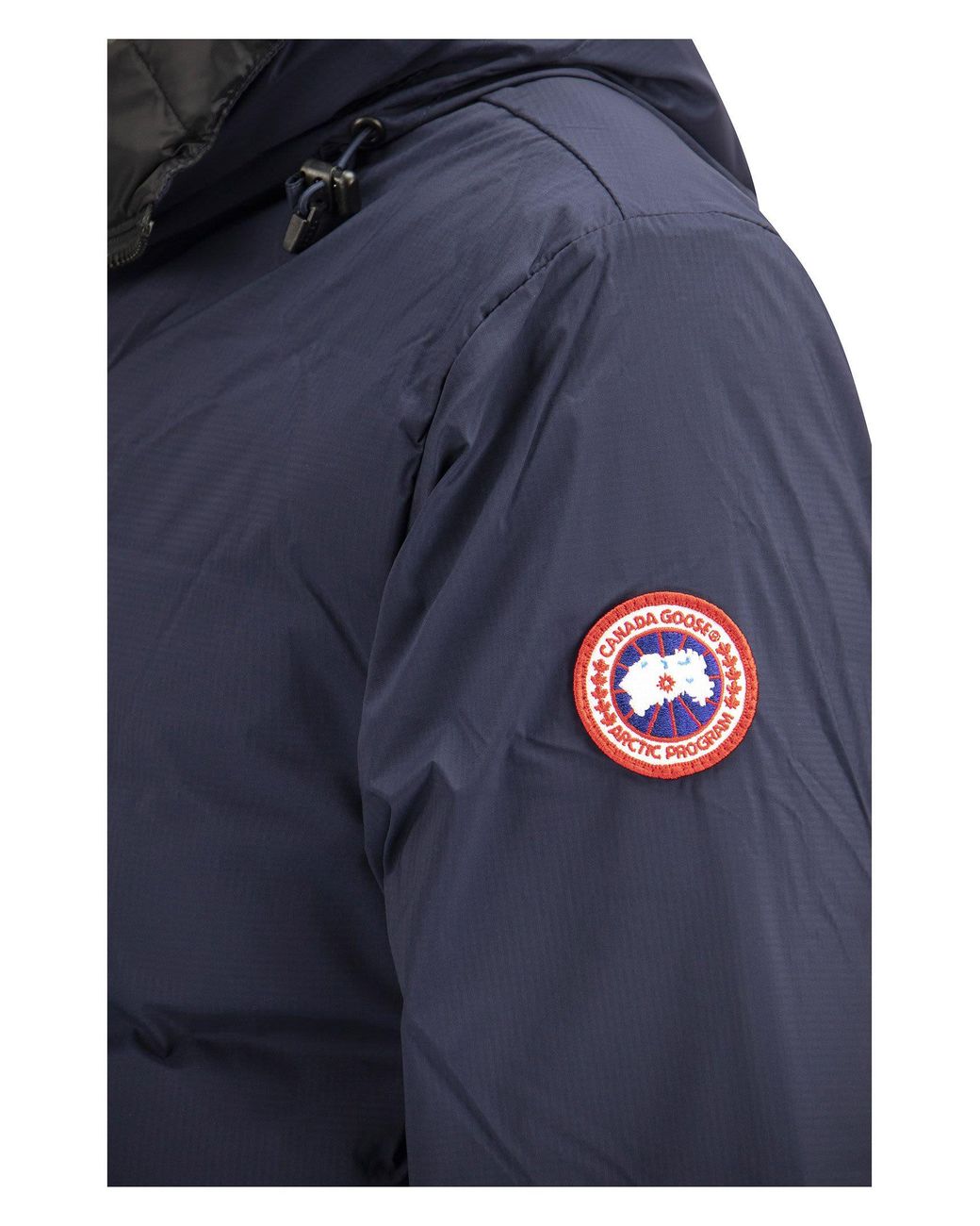 Canada Goose Lodge - Hooded Down Jacket With Matt Finish in Blue for Men |  Lyst