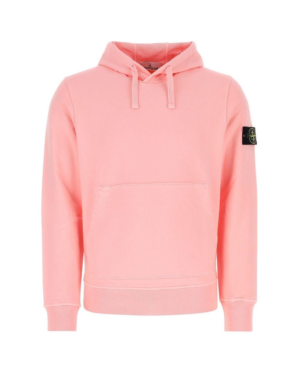 Stone Island Pink Hoodie for Men | Lyst