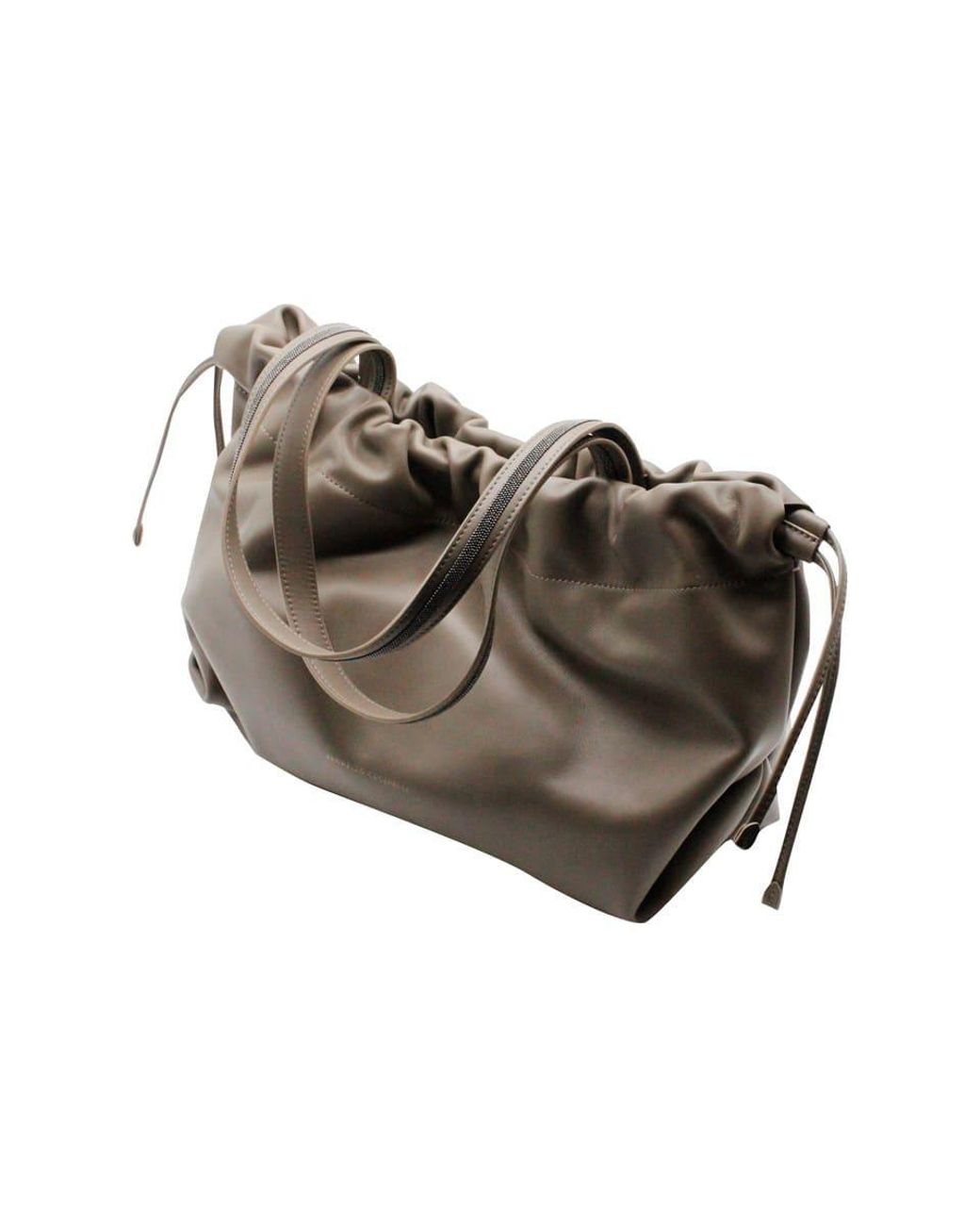 Brunello Cucinelli Monili Soft Leather Bucket Bag - Bergdorf Goodman