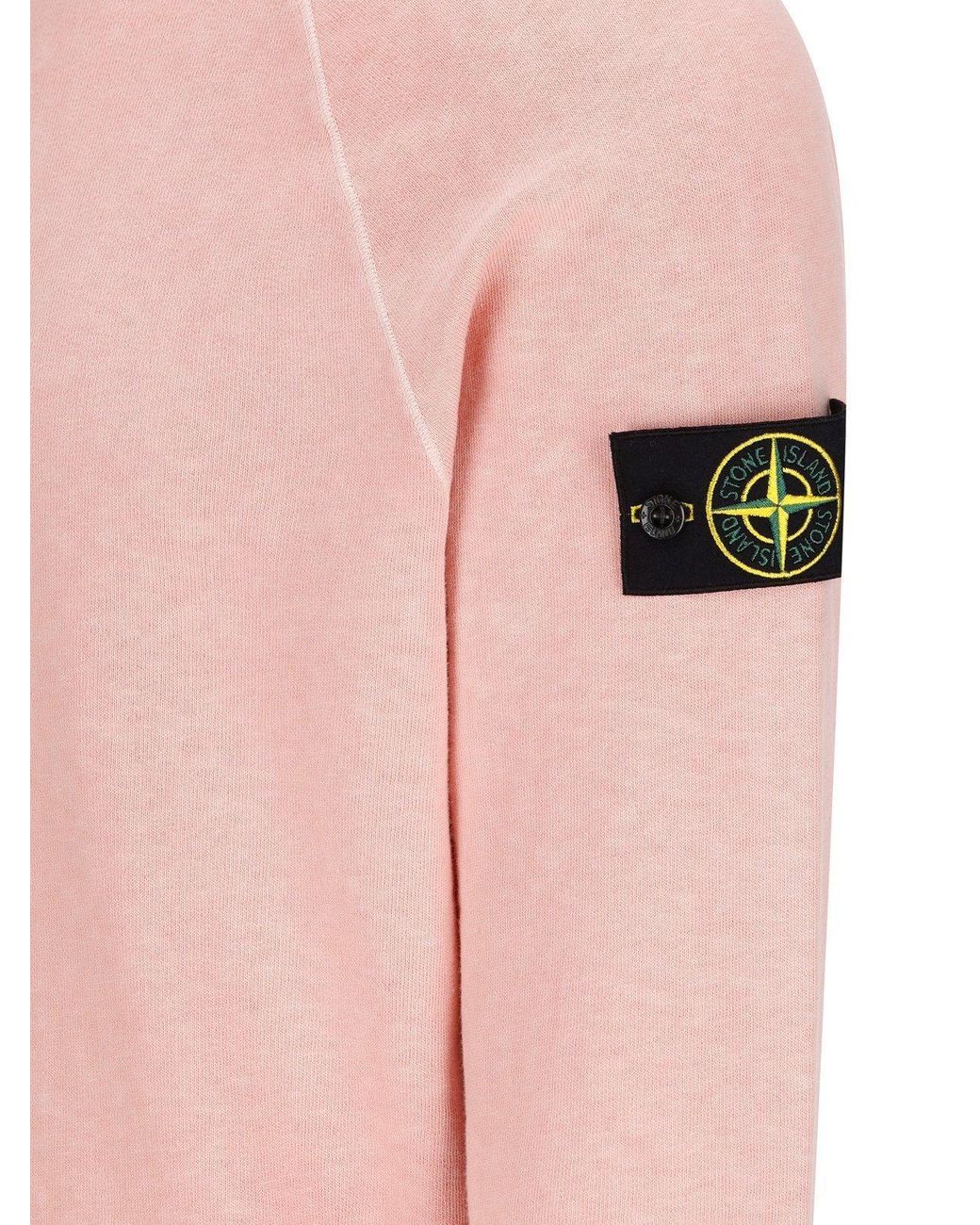 Stone Island Sweatshirt in Pink for Men | Lyst