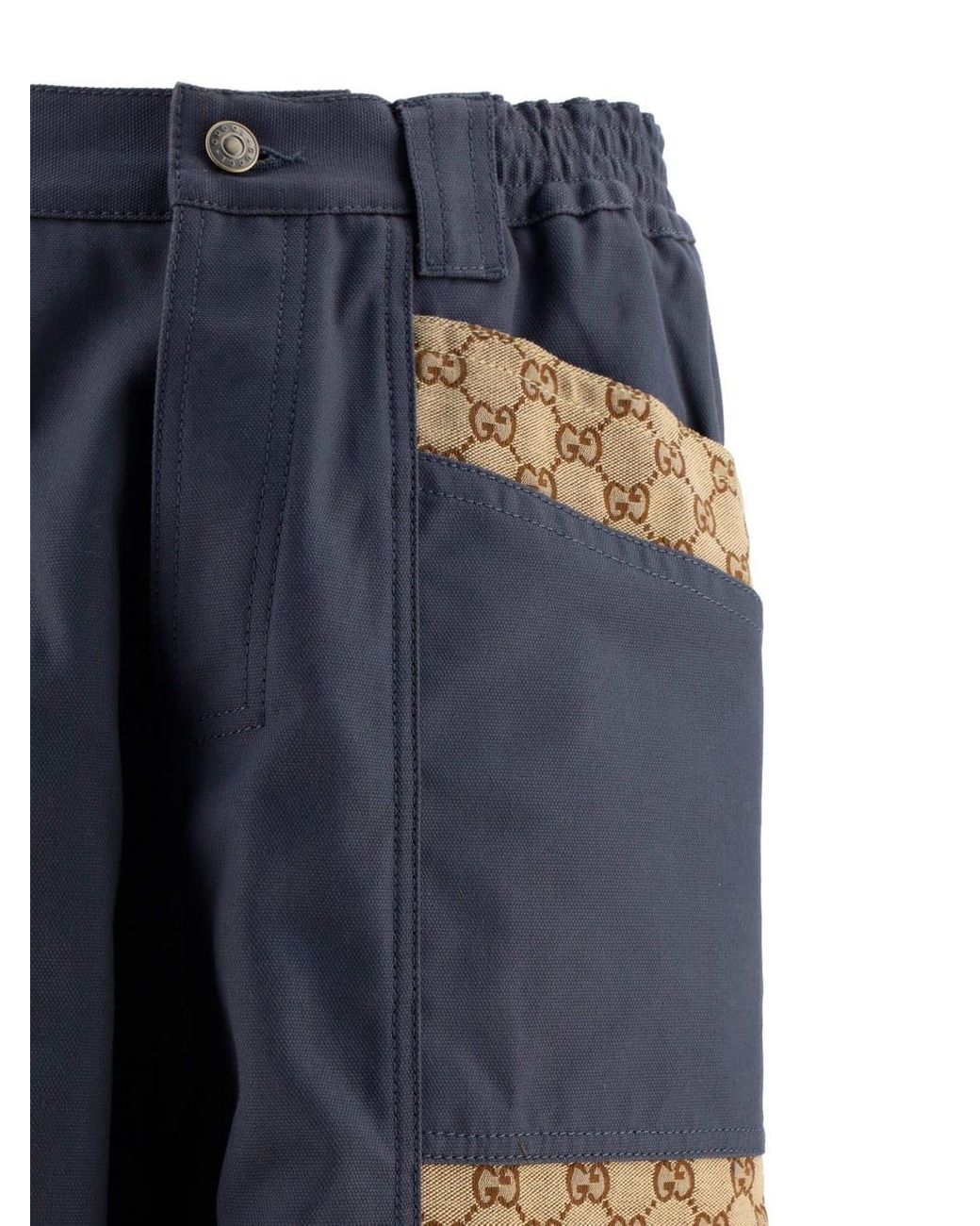 Gucci Brown GG Cuff Cargo Pants