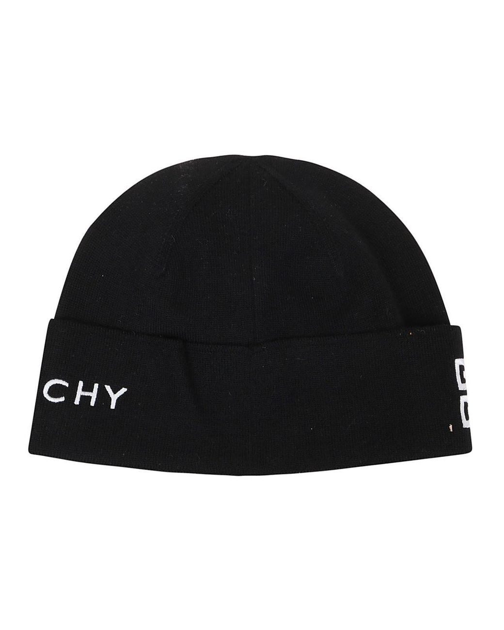 Givenchy Logo Embroidered Ribbed Beanie in Black for Men | Lyst