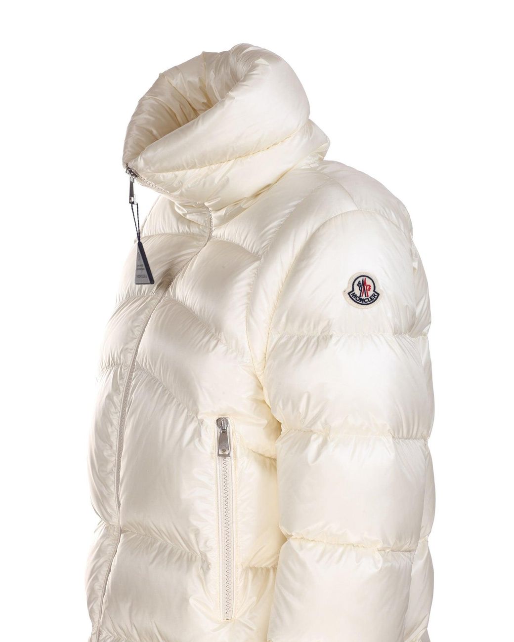 Moncler Synthetic Aubert Short Down Jacket in Natural - Save 38% | Lyst