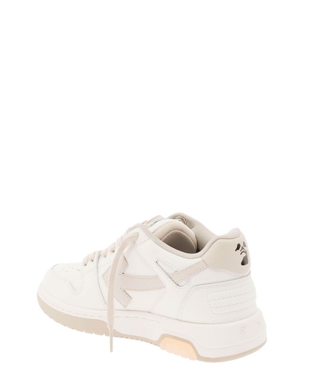 Off-White c/o Virgil Abloh Leather Out Of Office White And Beige Suede  Sneakers Off White Woman - Save 48% | Lyst