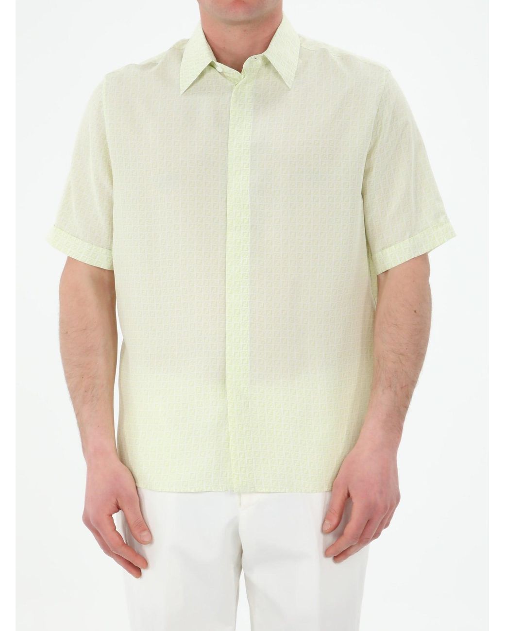 Fendi Green Silk Shirt for Men - Save 