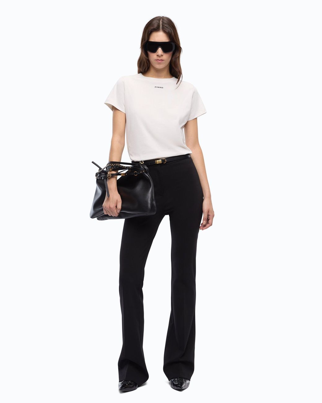 Pinko White T-Shirt With Logo