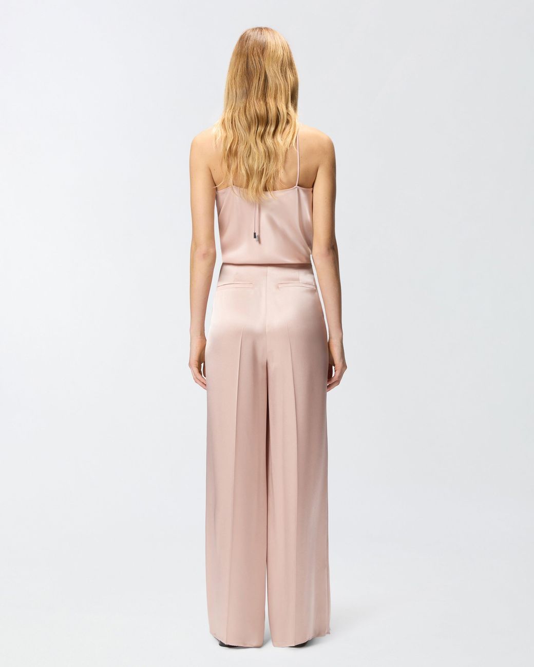 Pinko Pink Satin Trousers