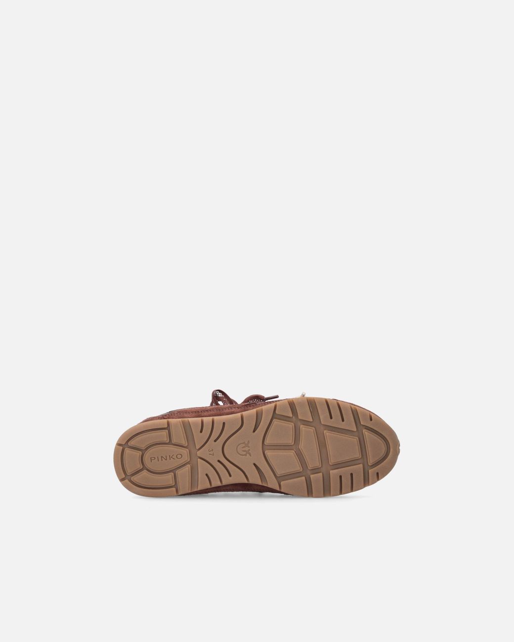 Pinko Brown Sneakers With Double Laces And Logo Details