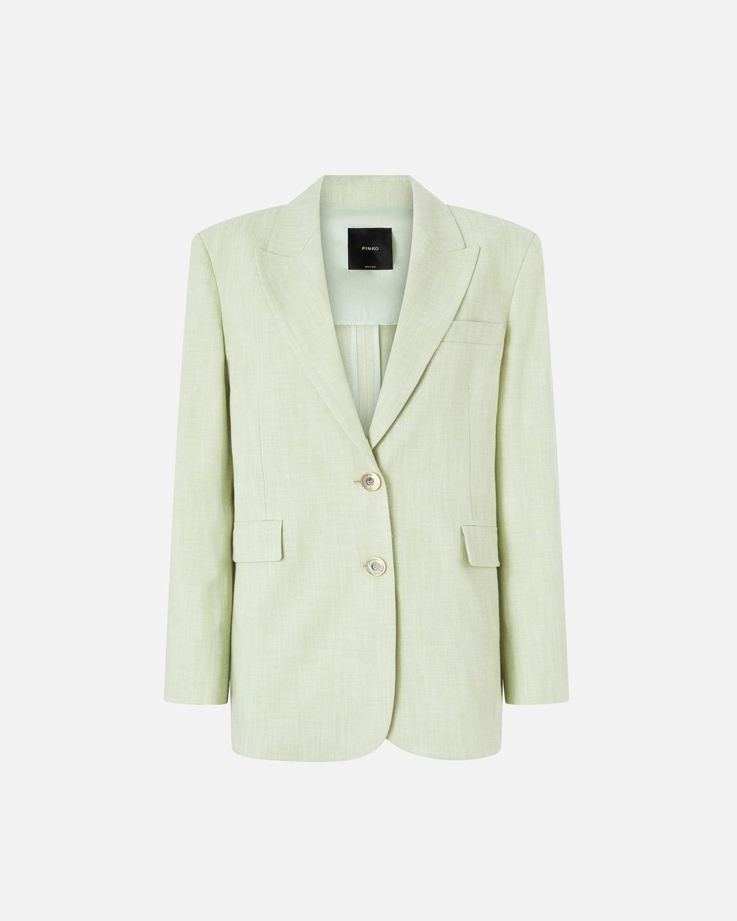 Pinko Multicolor Single-Breasted Jacket With A Rustic Effect