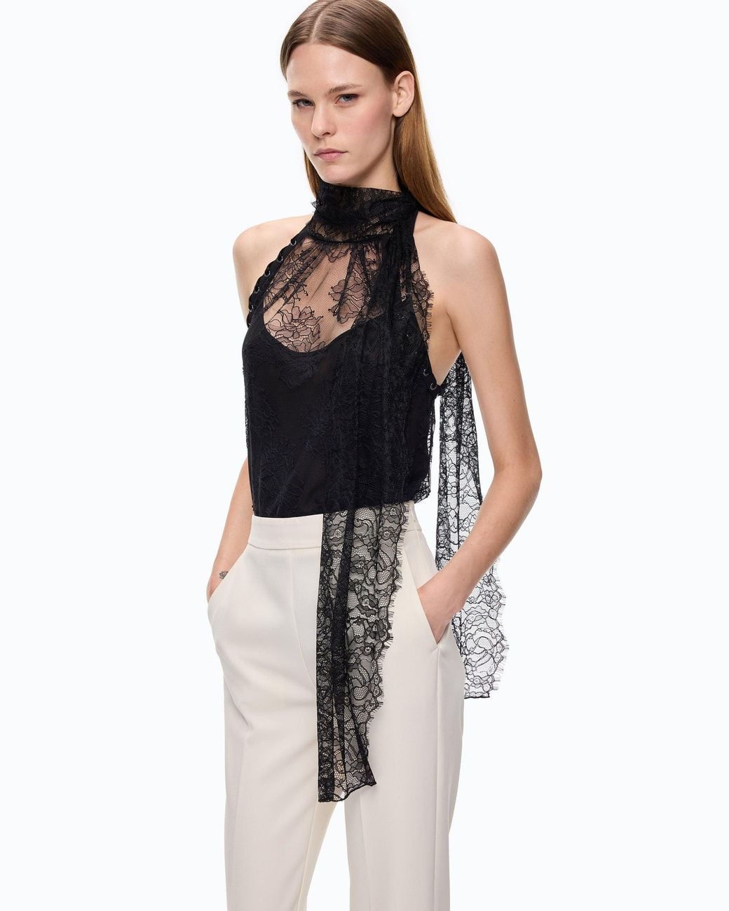 Pinko Black Open-Back Top