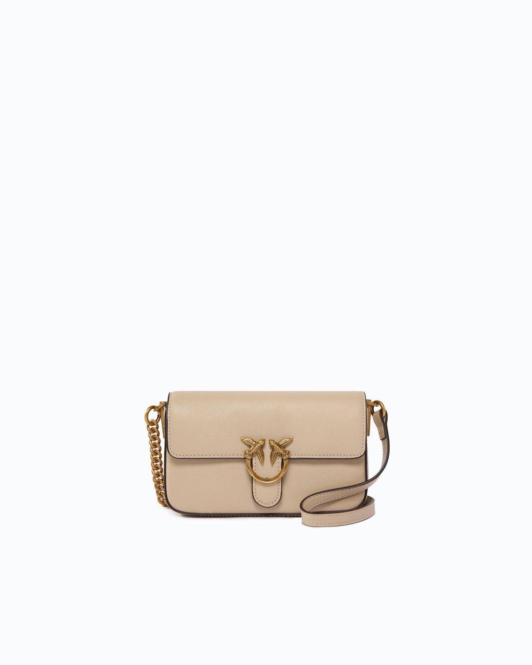 Pinko White Baby Love Bag One Slouchy Crossbody Bag