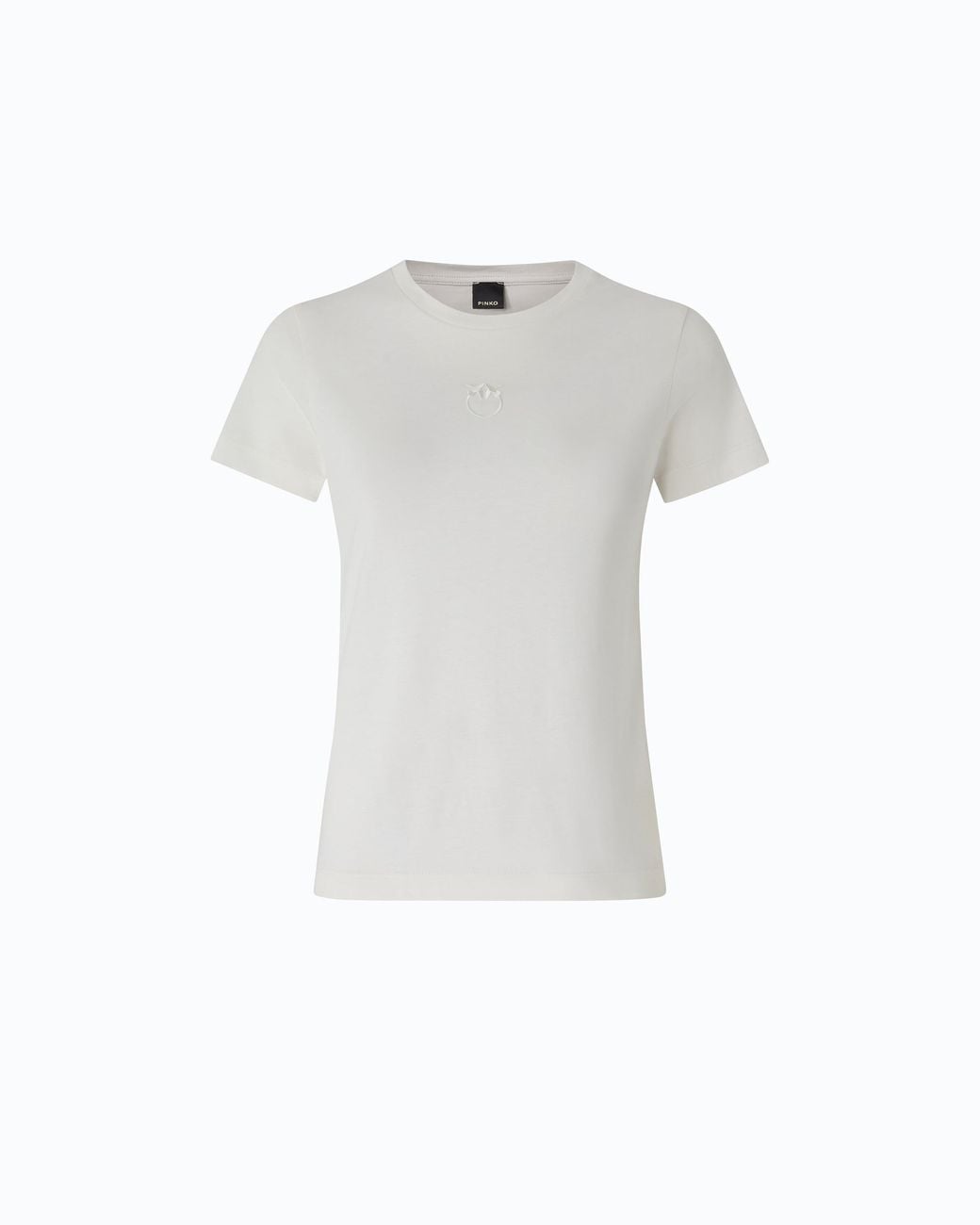 Pinko White T-Shirt With Love Birds Logo