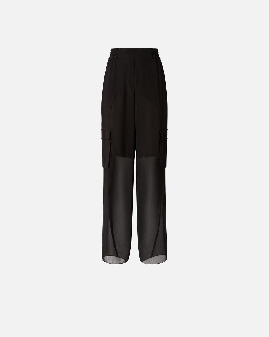 Pinko Black Lightweight Trousers With Cargo Pockets