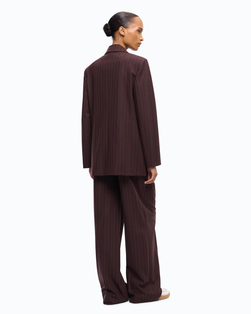 Pinko Purple Double-Breasted Check Jacket