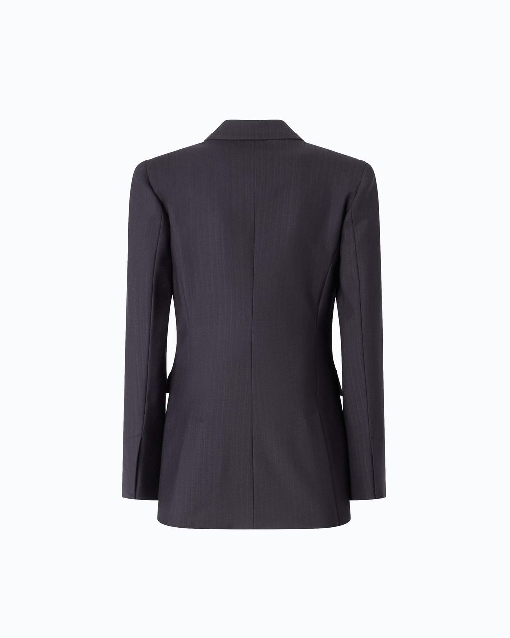 Pinko Blue Double-Breasted Slim-Fit Wool-Blend Jacket