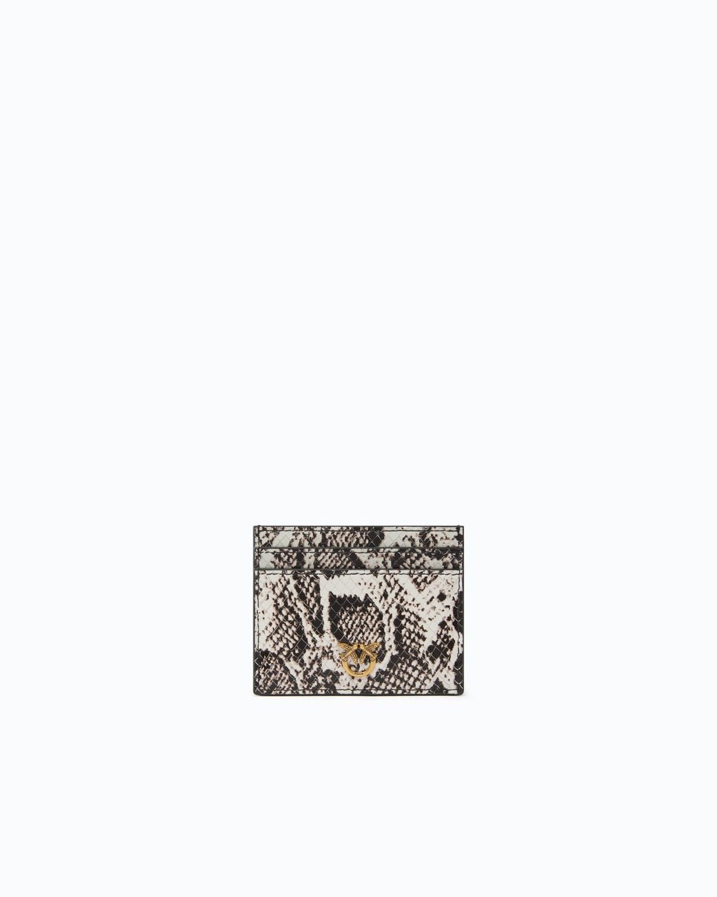 Pinko White Card Holder With Python Print