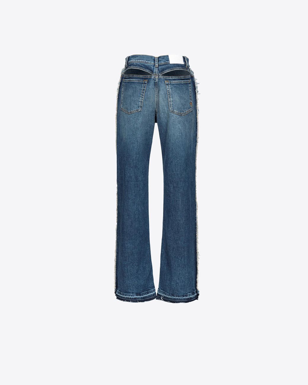 Pinko Wide-Leg Jeans With Cut-Out in Blue | Lyst