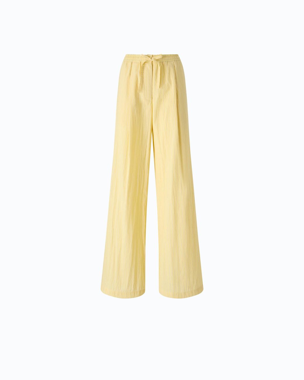Pinko Yellow Striped Trousers With Drawstring Waist