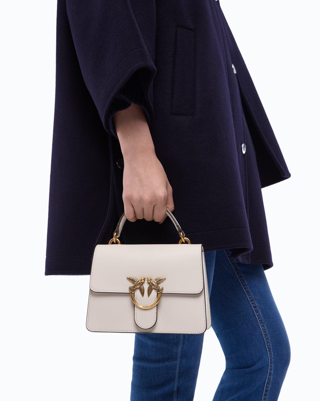 Pinko White Mini Handbag Love Bag Top Handle