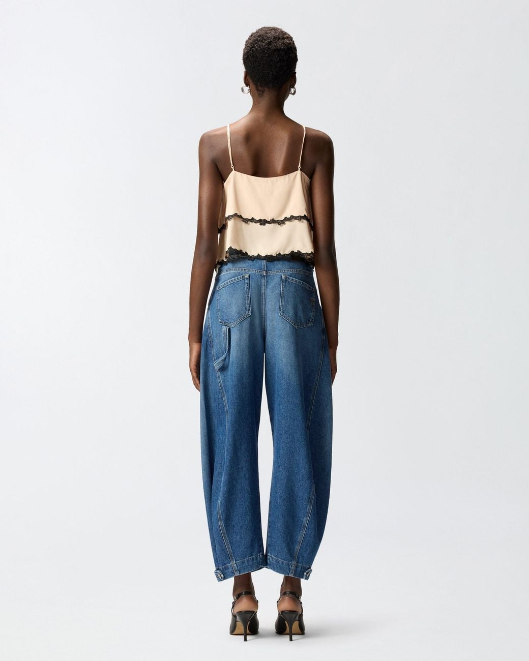 Pinko Blue Balloon-Fit Jeans With Zip