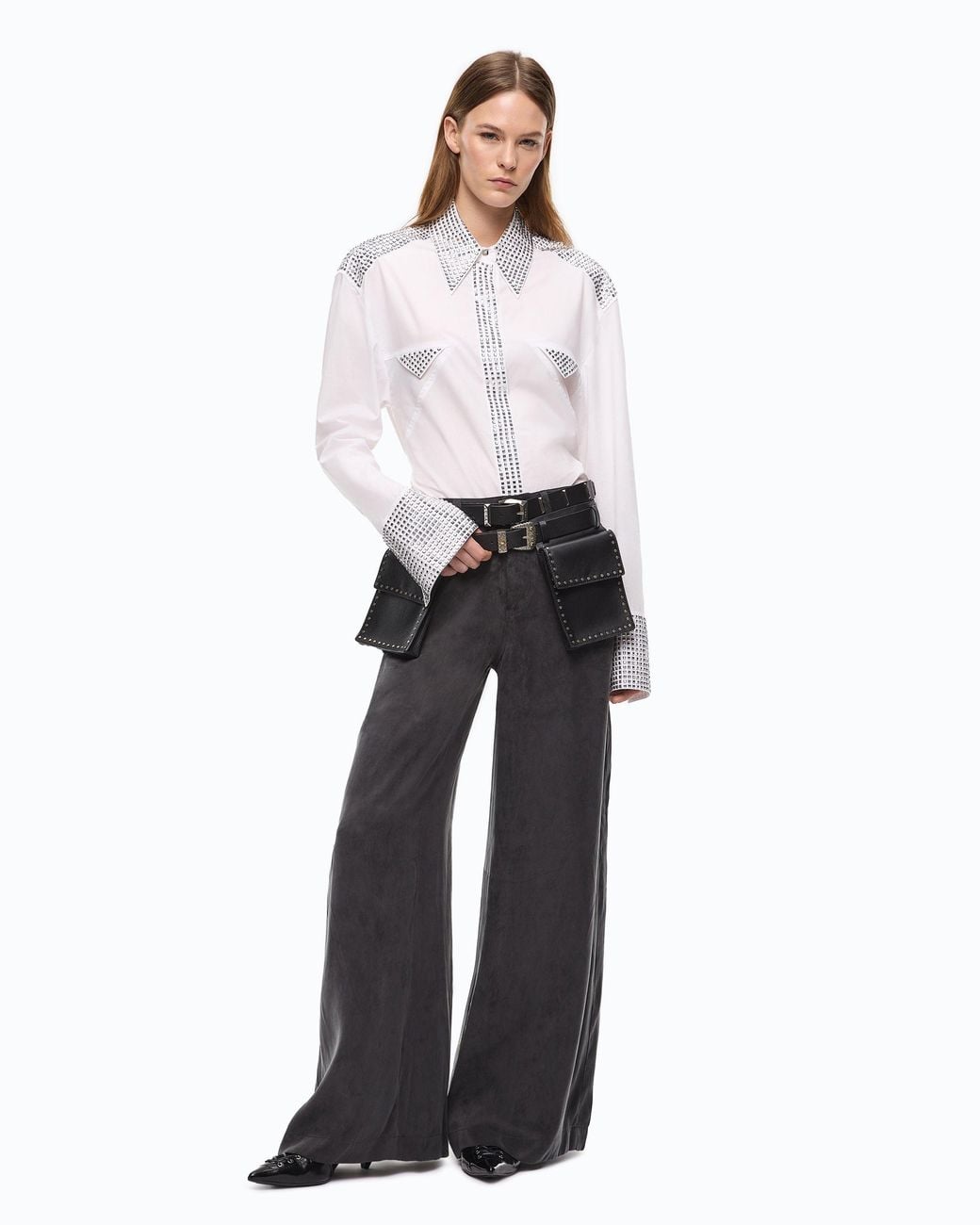 Pinko Black Palazzo Trousers