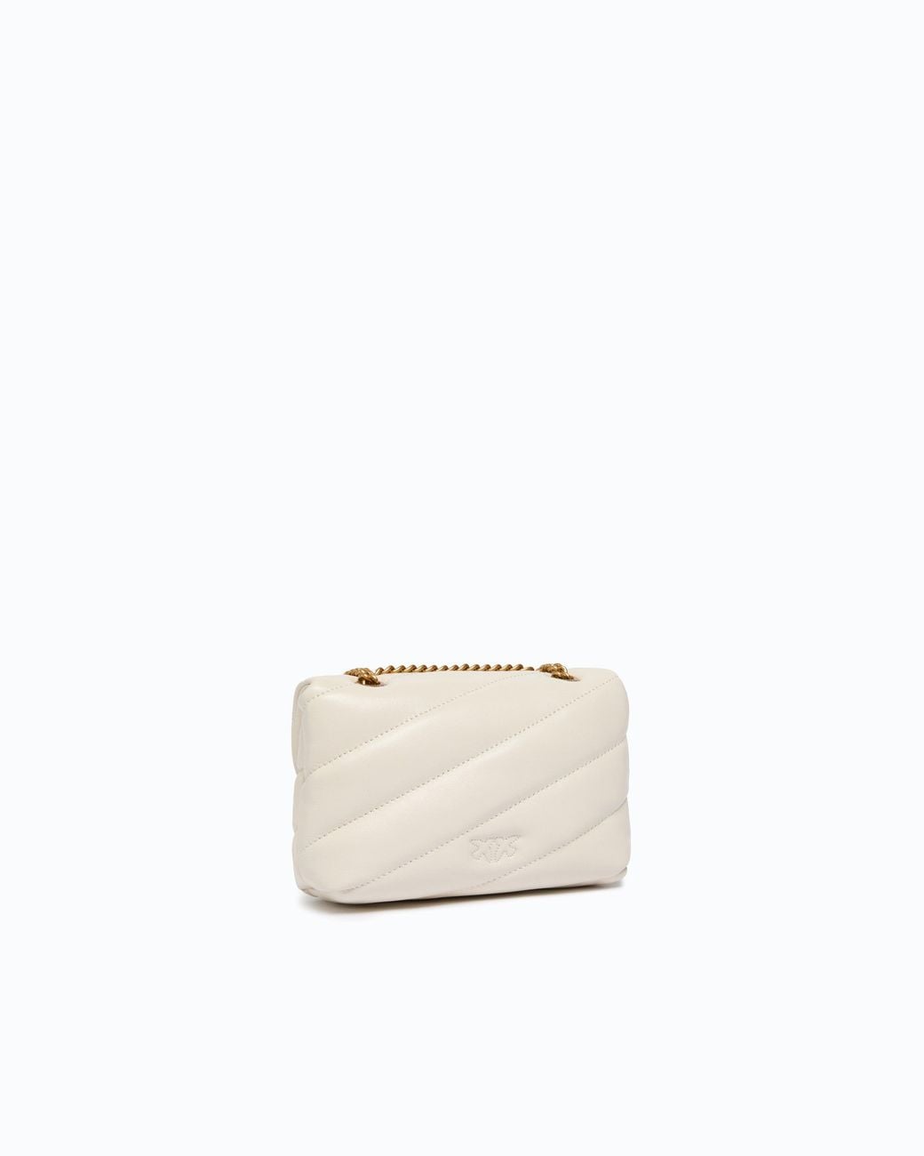 Pinko White Love Puff Baby Cl Sheep Nappa Ss26