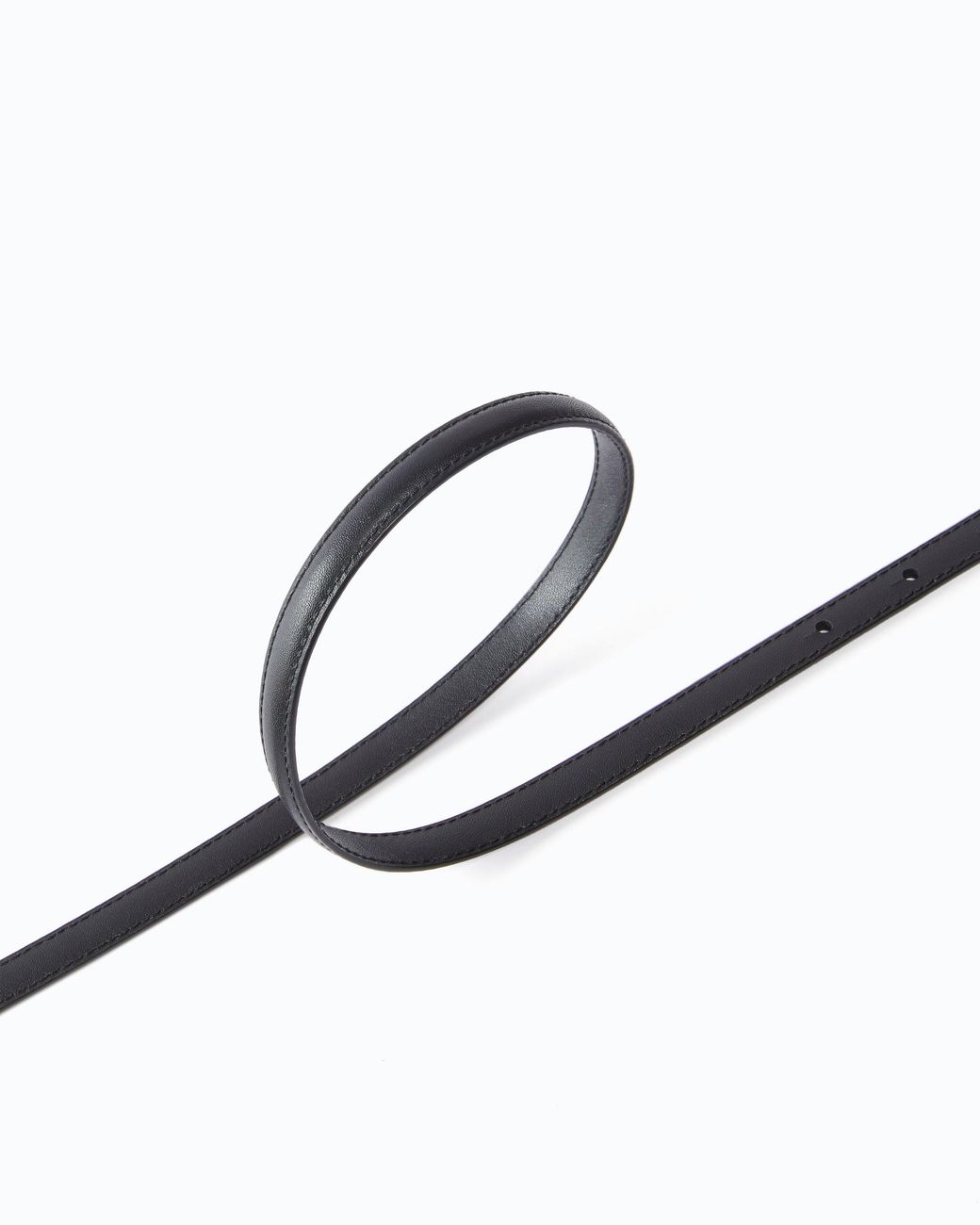 Pinko White Thin Belt With Love Birds Buckle, 1Cm
