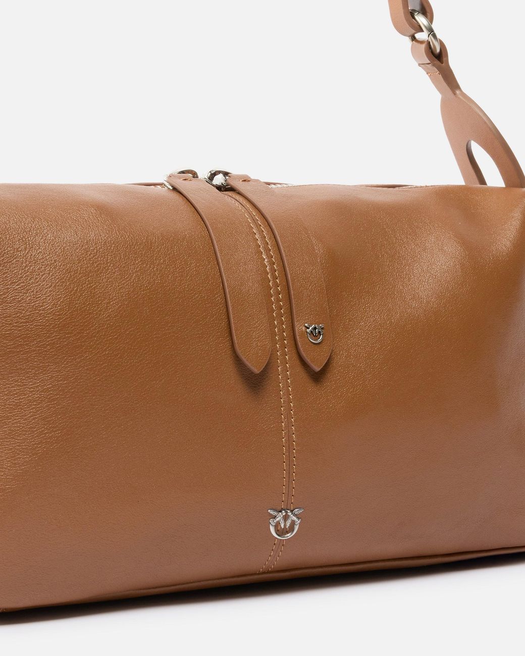 Pinko White Keeper Bag Medium Shoulder Bag