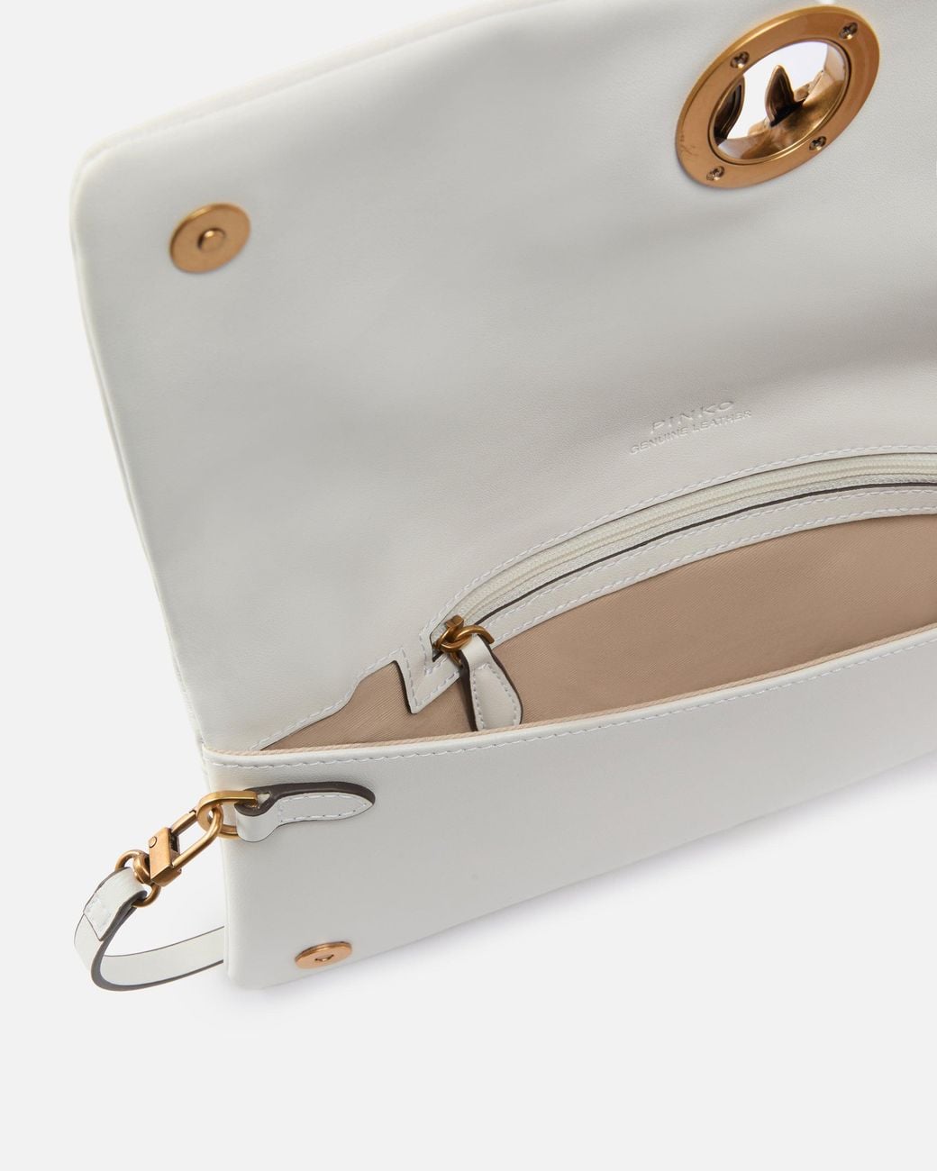 Pinko Natural Love Bag Click Soft Horizontal Medium Crossbody Clutch