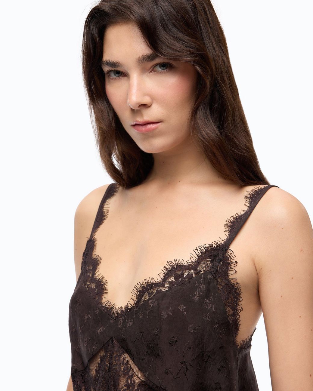 Pinko Black Lace Lingerie Top