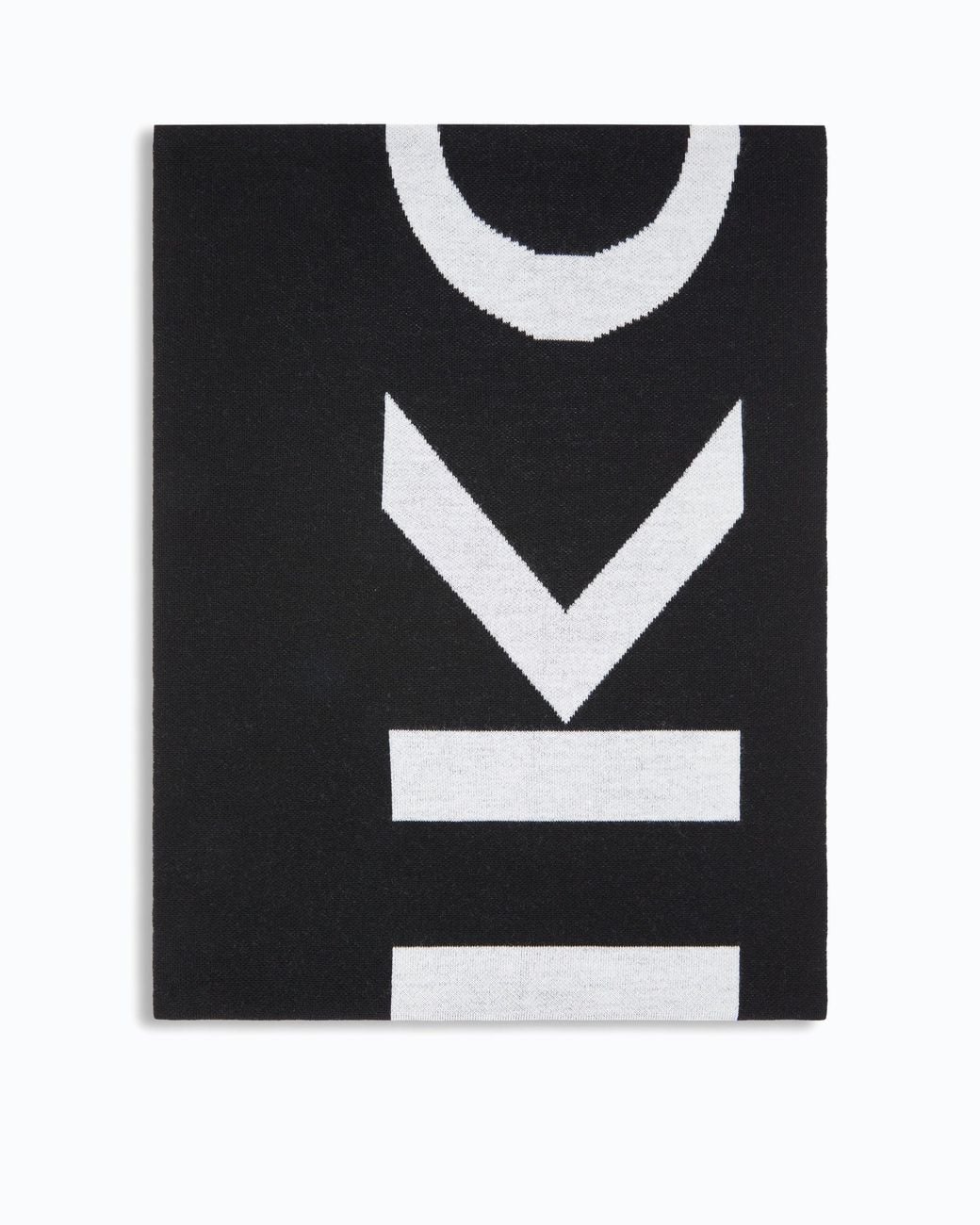 Pinko Black Scarf With Lettering Logo