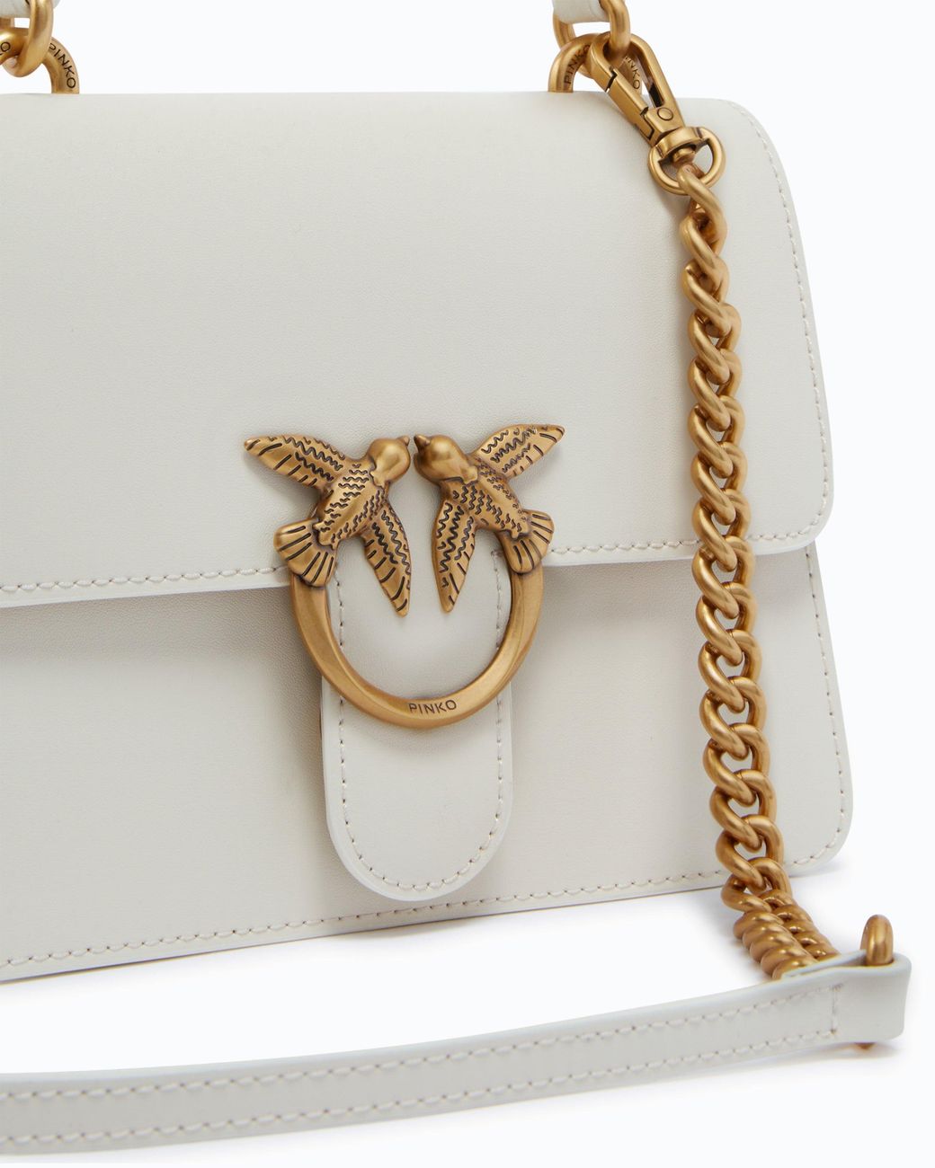 Pinko White Mini Handbag Love Bag Top Handle