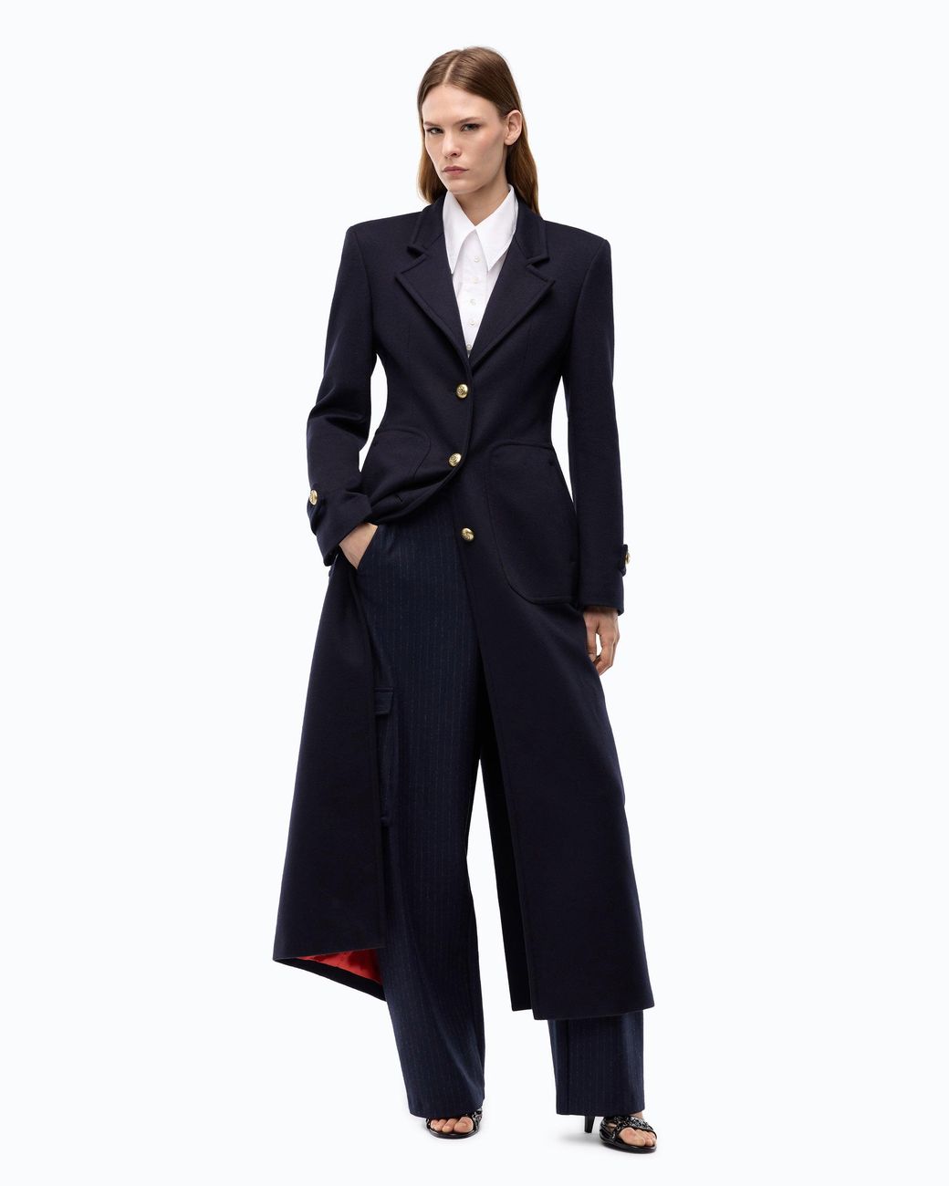 Pinko Blue Long Coat
