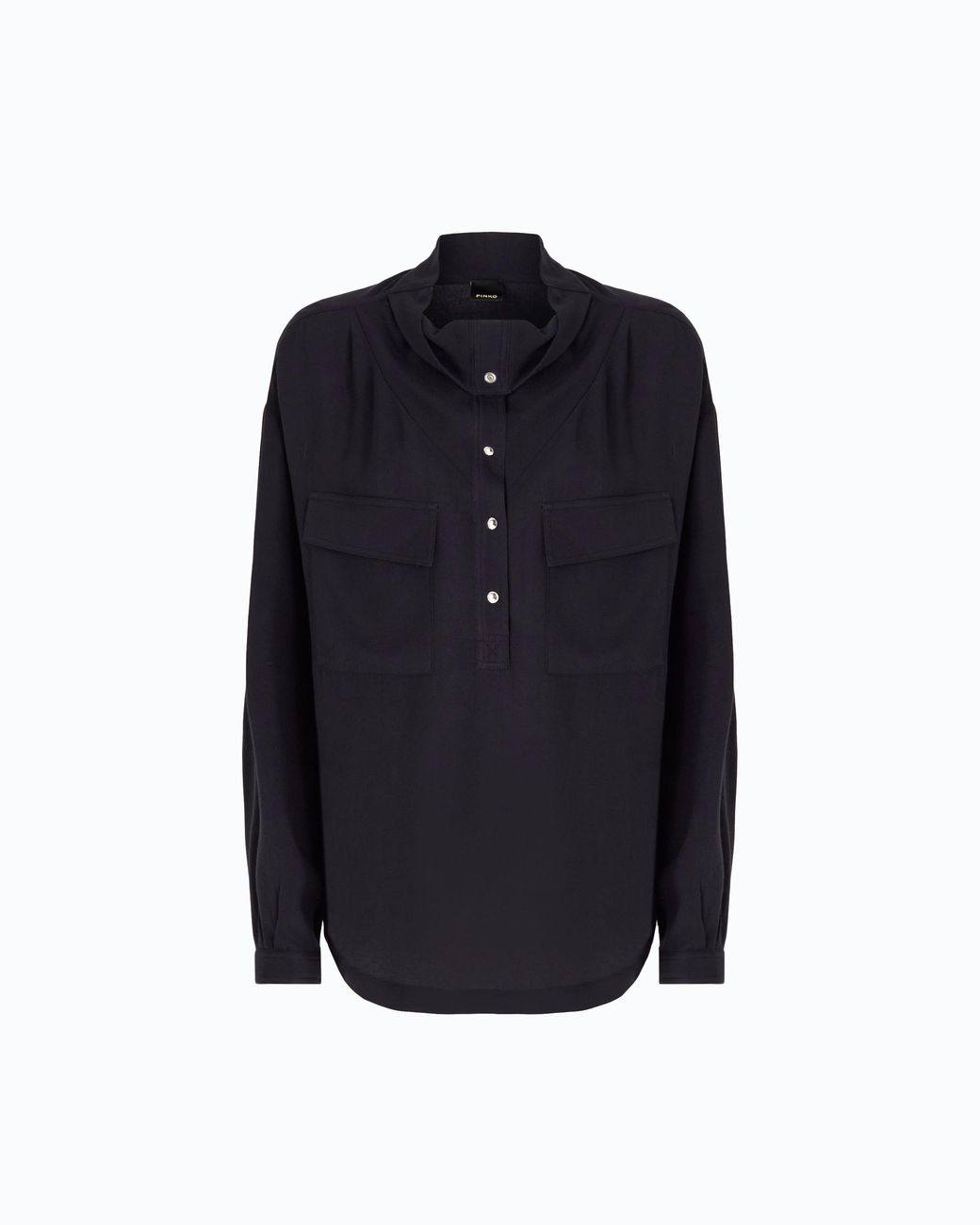 Pinko Blue Blouse With Pockets And Buttons