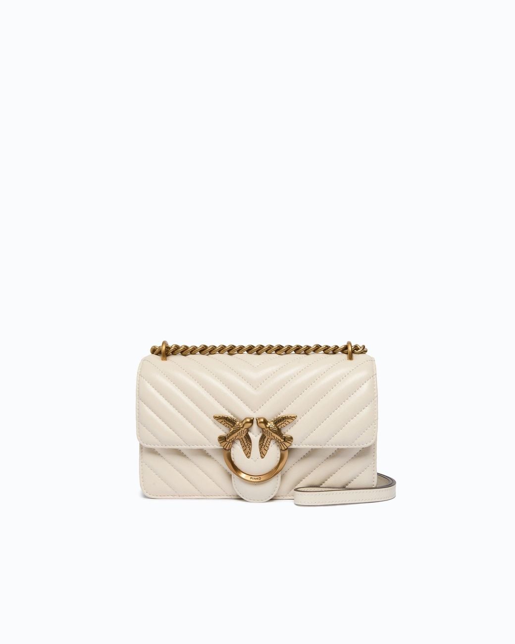 Pinko Natural Mini Love Bag One Chevron