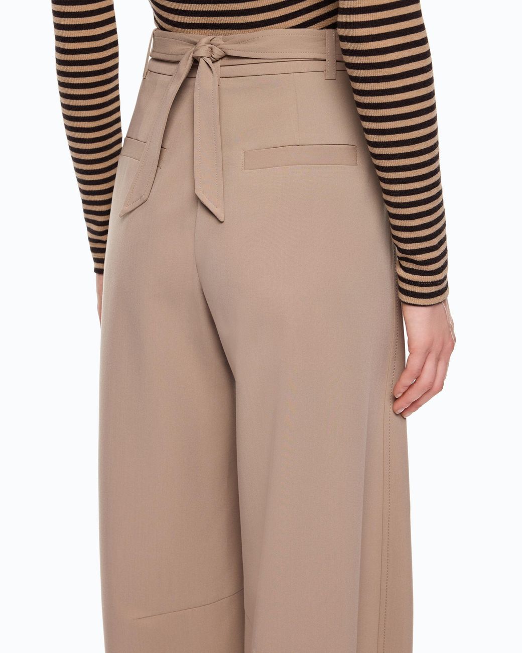 Pinko White Trousers With Belt