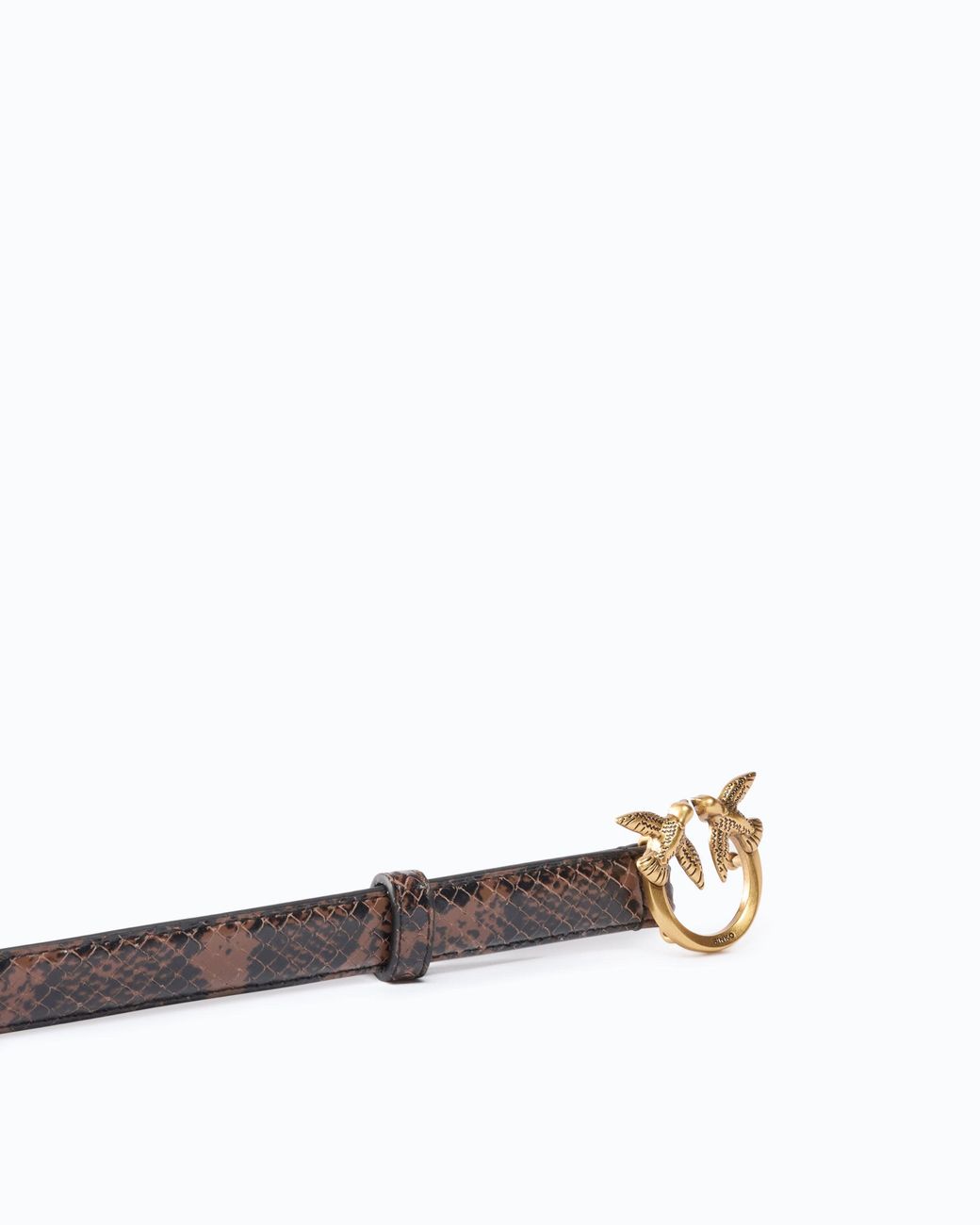 Pinko White Belt Love Berry H2 Belt.Low Python