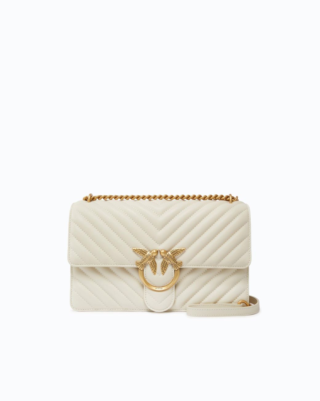 Pinko Natural Classic Love Bag One Chevron