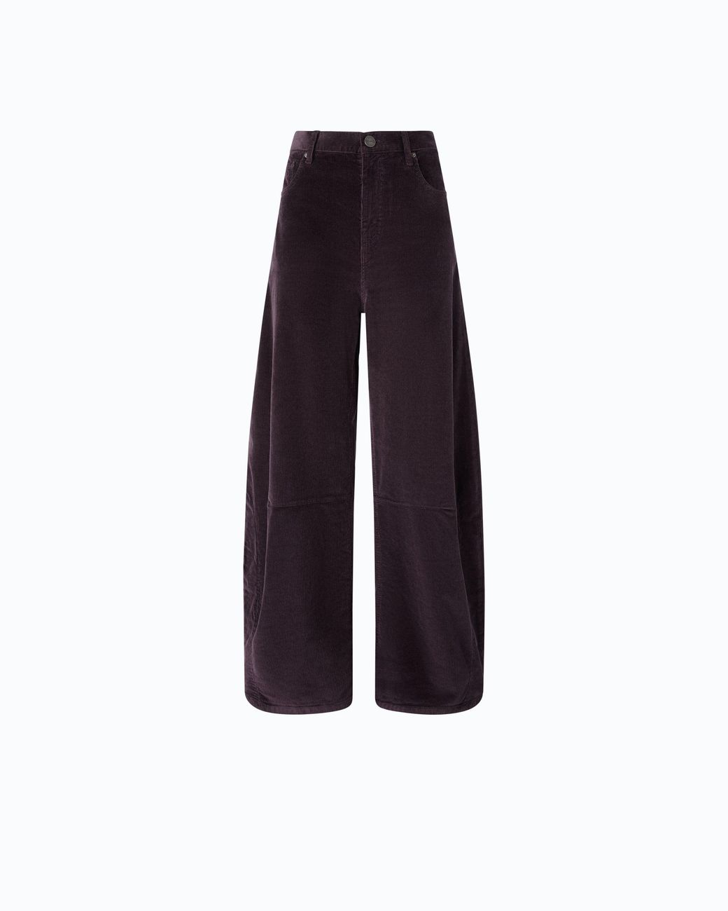 Pinko Blue Barrel-Fit Corduroy Trousers