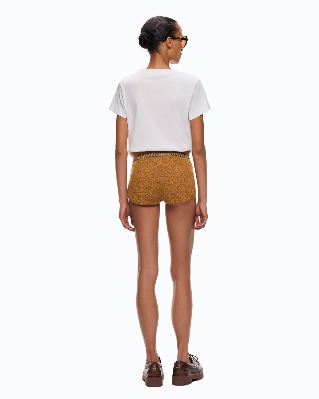 Pinko White T-Shirt With Too Chill To Conform Bow Print
