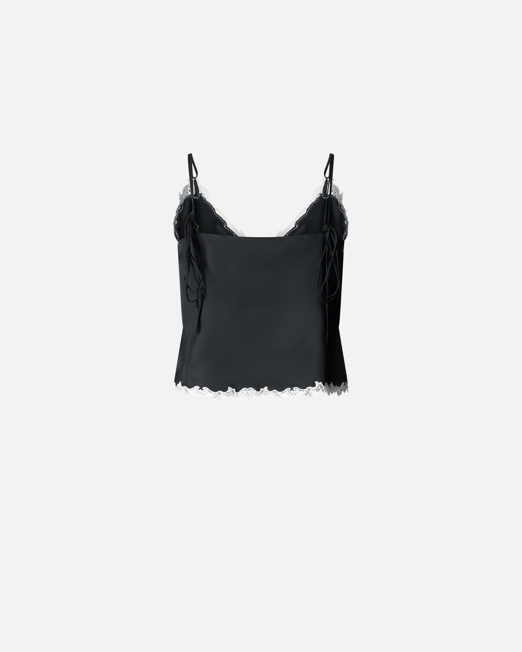 Pinko Black Top With Lace Inserts