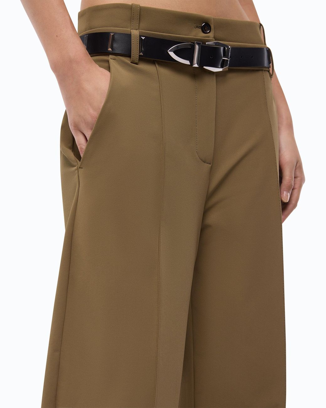 Pinko Natural Barrel-Fit Trousers