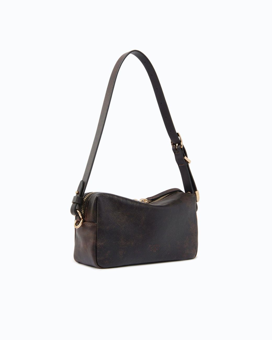 Pinko White Mini Crossbody Boston Bag