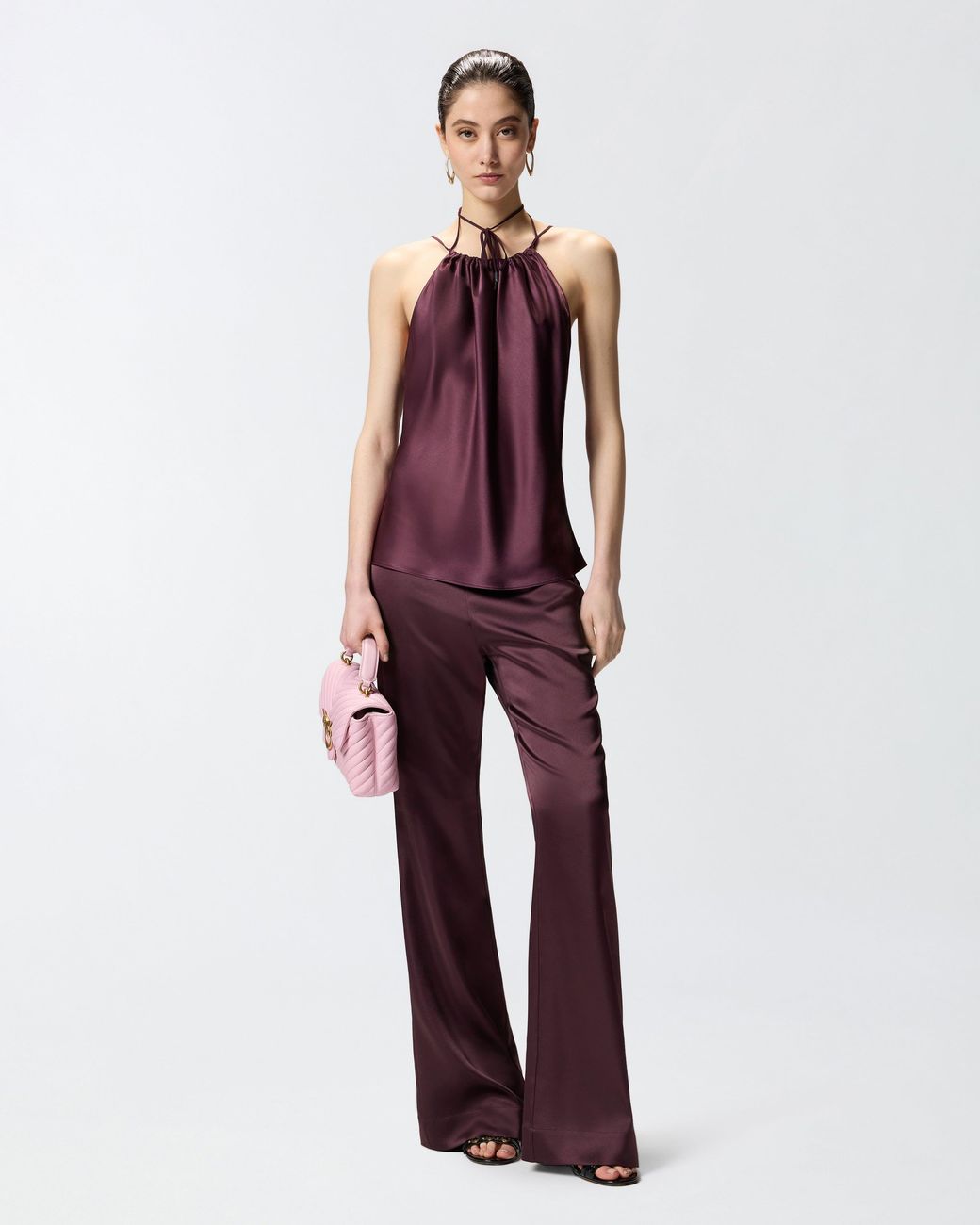 Pinko Purple Flared Trousers
