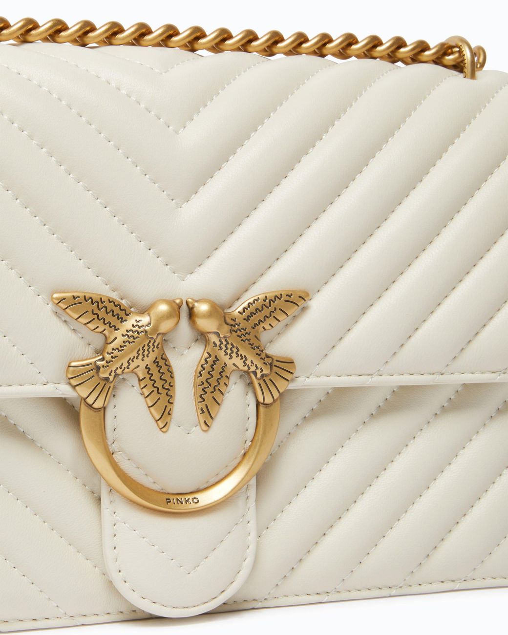Pinko Natural Classic Love Bag One Chevron