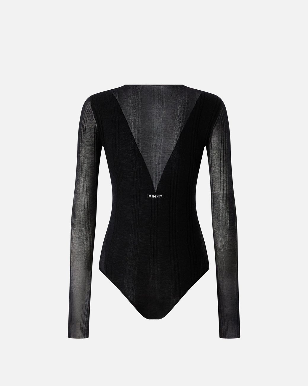 Pinko Bodysuit With Sheer Details in Black | Lyst
