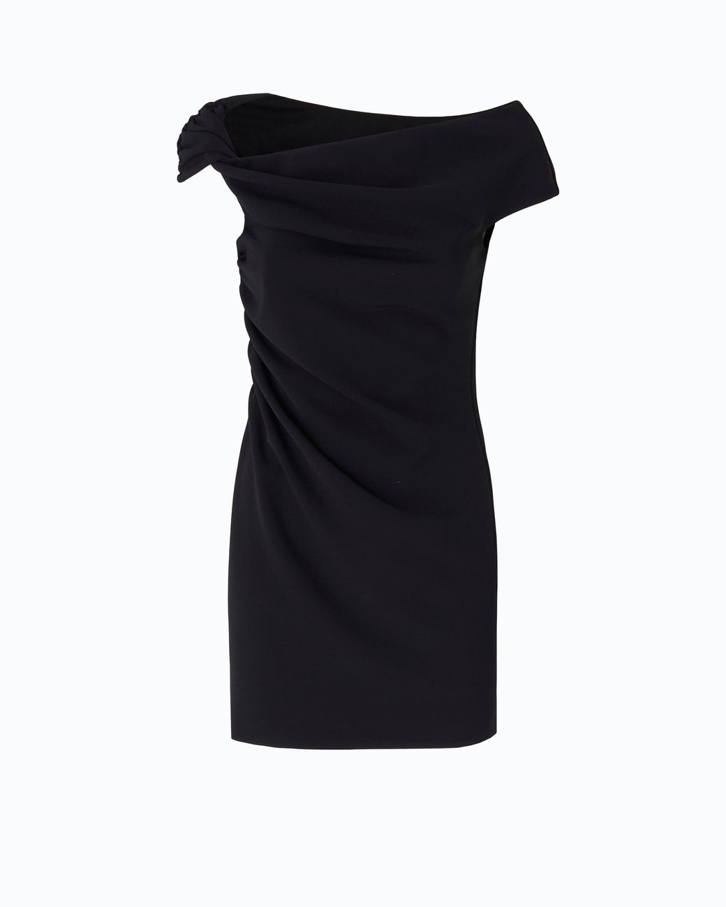Pinko Black Slim-Fit Mini Dress With Draping