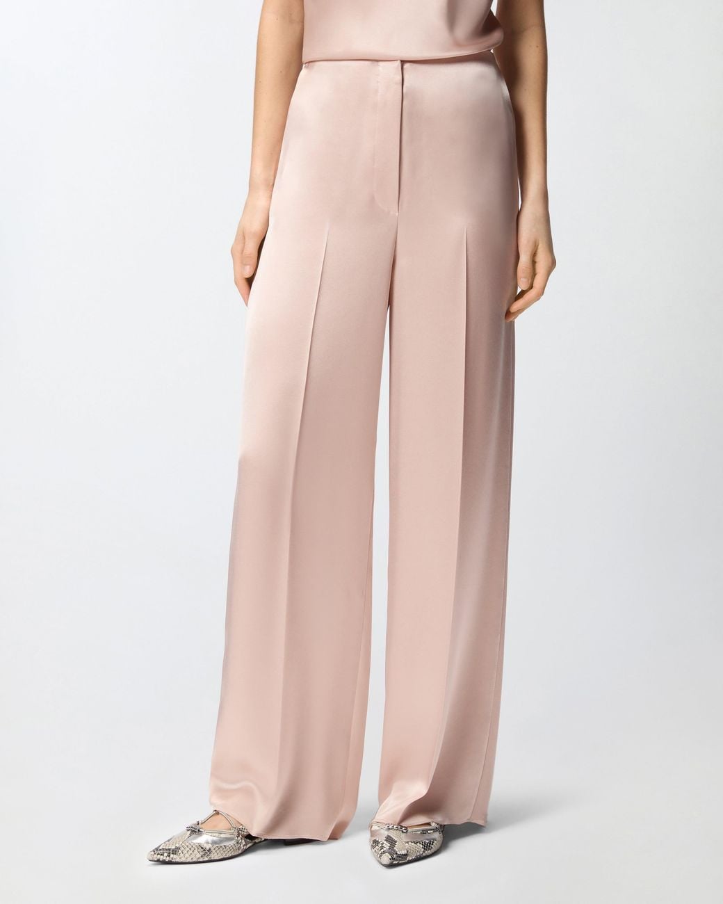 Pinko Pink Satin Trousers