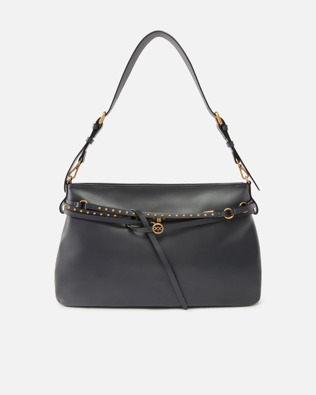 Pinko Black Belt Bag Big Large Shoulder Bag