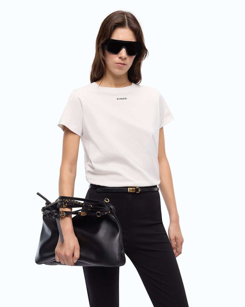 Pinko White T-Shirt With Logo